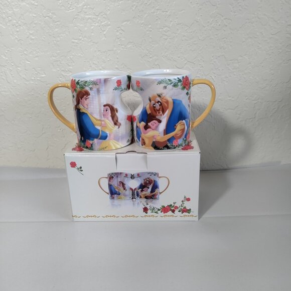 Disney Beauty and the Beast Mugs New With Box - Picture 1 of 6